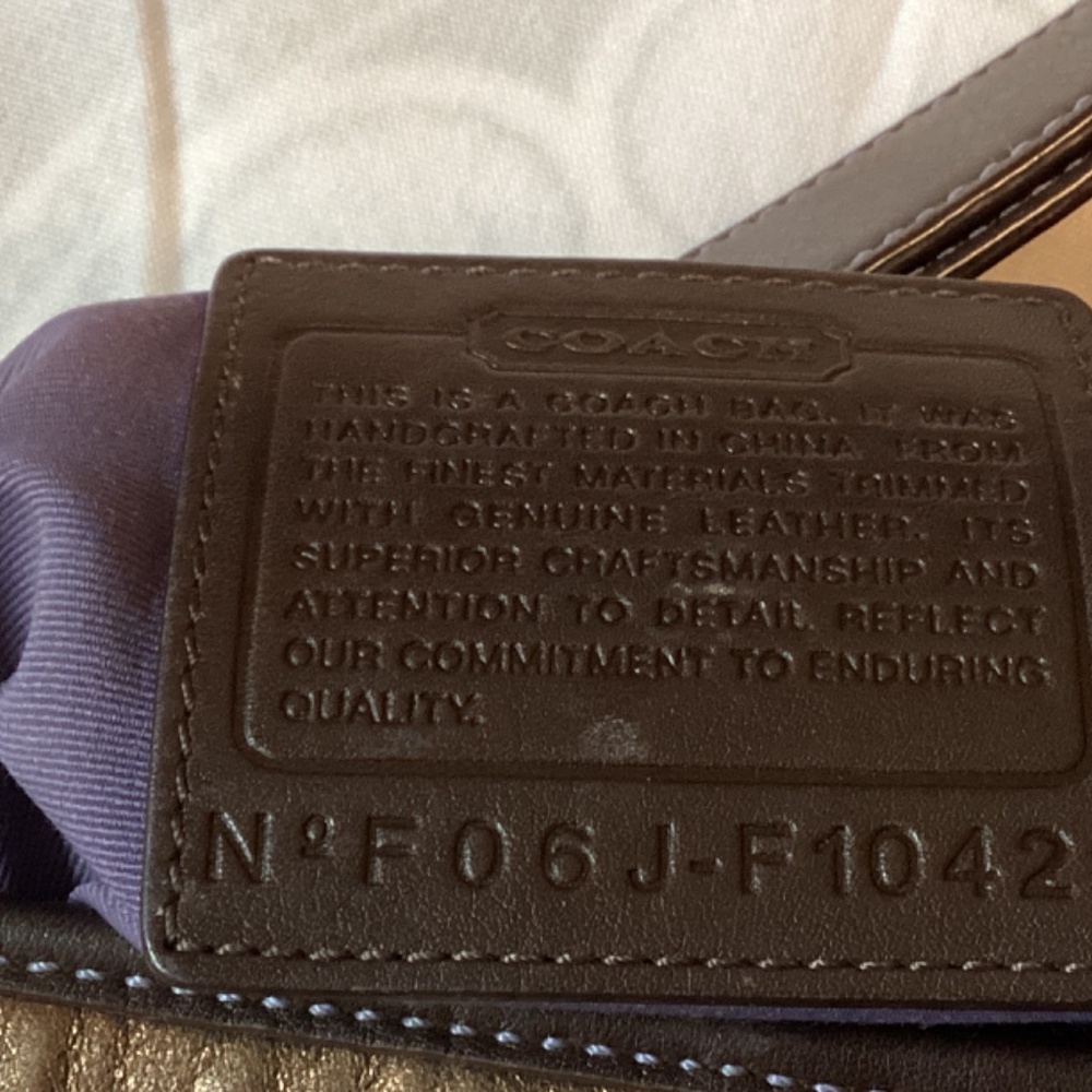 Coach Patchwork Leather Purse Handbag Euc Multico… - image 6